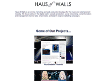 Tablet Screenshot of hausofwalls.com